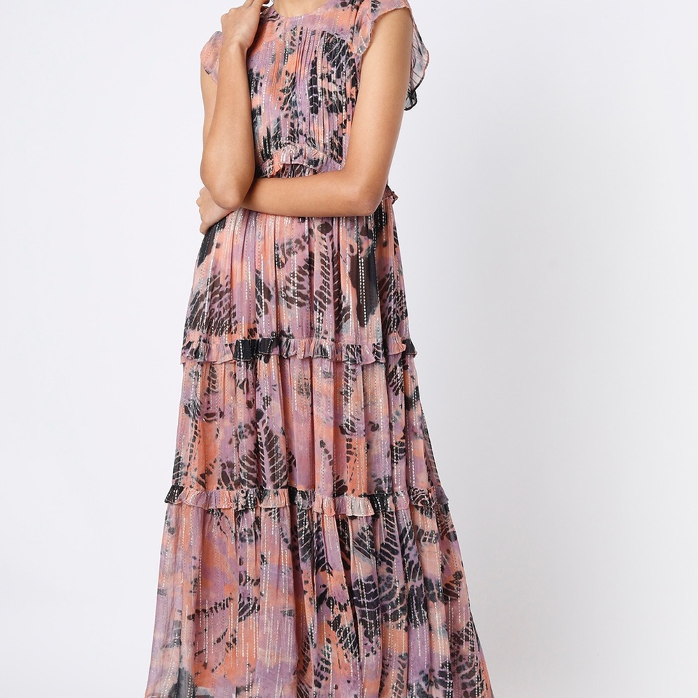Elegant Anthropology Multicolor Maxi Dress
